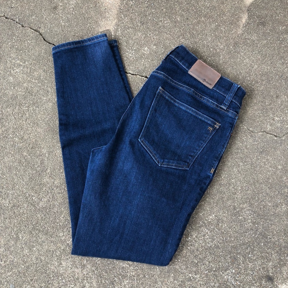 Madewell Sz 30 Skinny Skinny Dark Wash High Rise